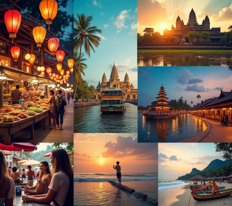 Colorful local market with low prices