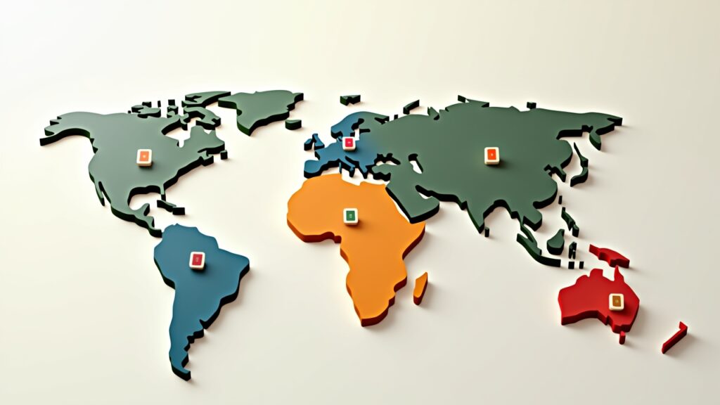 World map with visa requirements